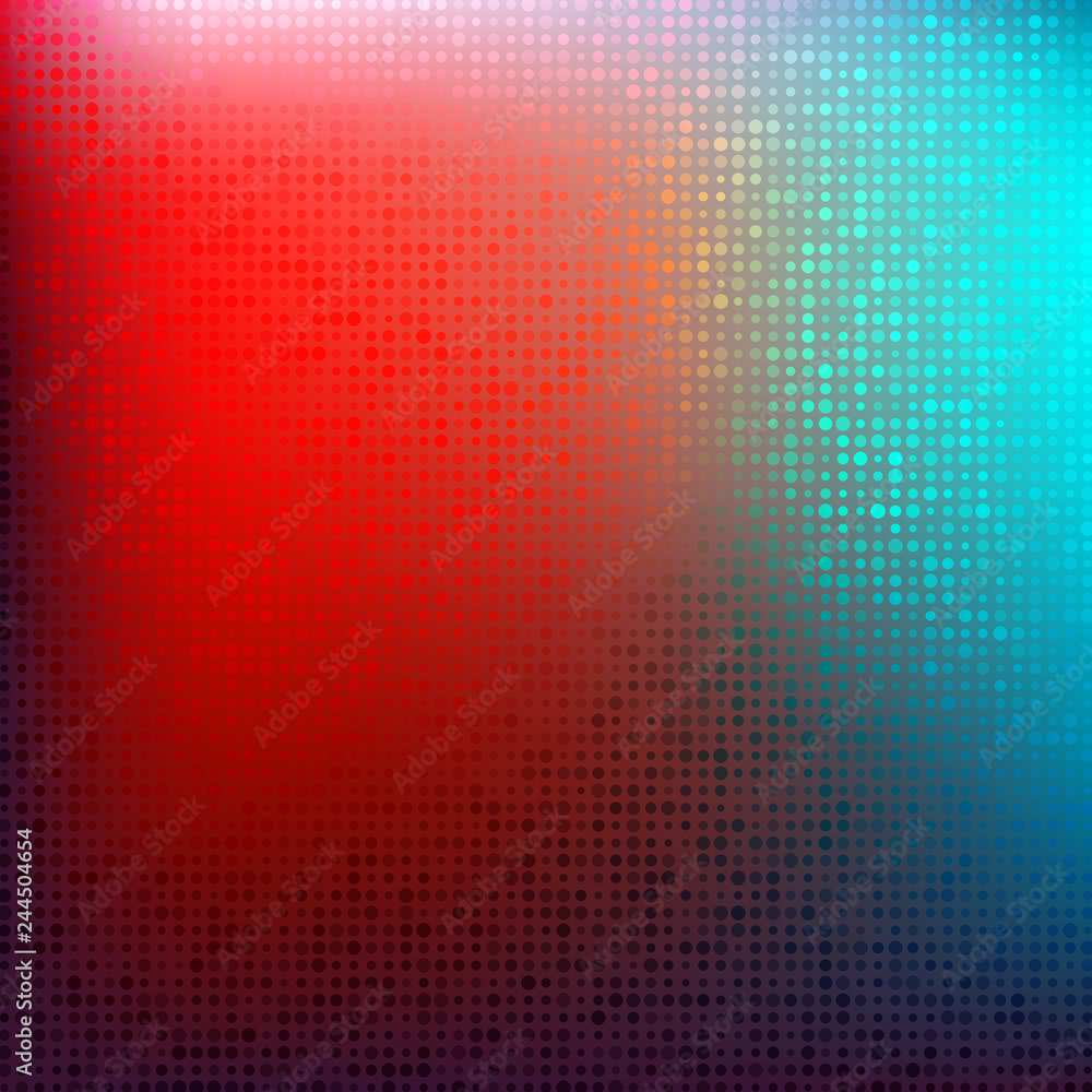 Poster abstract bright colors minimal mosaic background with halftone gradient effect. vector illustration.