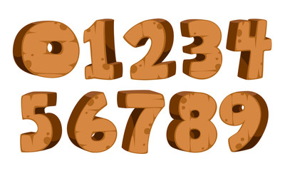 Wooden Alphabet numbers
