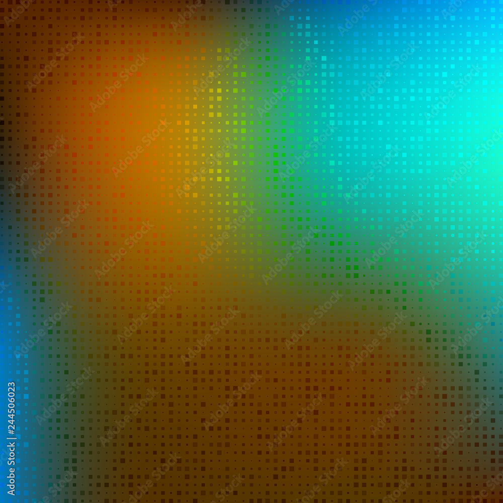 Poster abstract bright colors minimal mosaic background with halftone gradient effect. vector illustration.