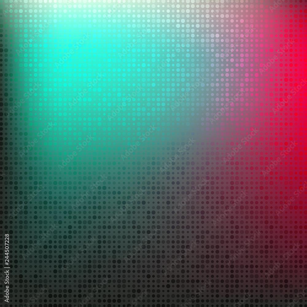 Poster abstract bright colors minimal mosaic background with halftone gradient effect. vector illustration.