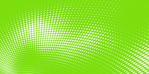 Halftone background with circle of different size.