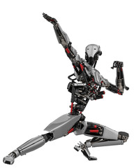 mega robot super drone in a white background