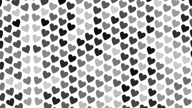 Set of 6 heart shapes animated textures. Loop ready clips for animation textures or video luma mattes.