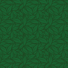 green leaves vector pattern
