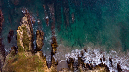 Beautiful aerial view of the coast