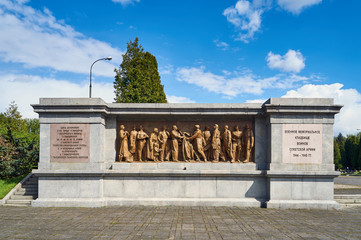 Warsaw, Poland - May 09, 2017: Soviet Military Cemetery in Victory Day - The anniversary of the...