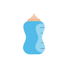 baby bottle colored flat icon vector design illustration