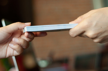 Accountant and financial business Delivering money, success, riches