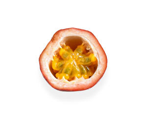 passionfruits isolated on white background