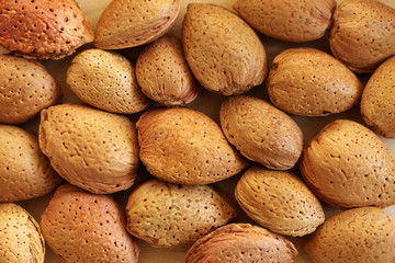 Whole Almonds Background Texture