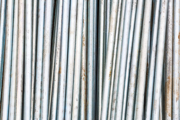 metal rods stored random creating texture and patterns