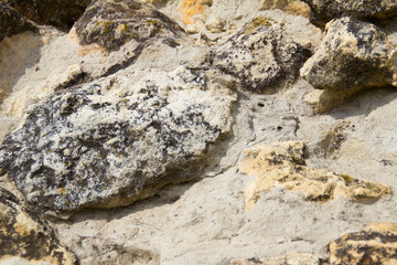 close up of stone and sand