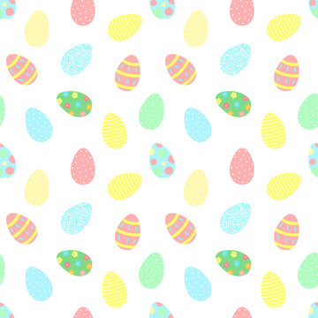 Easter wrapping paper seamless pattern Royalty Free Vector