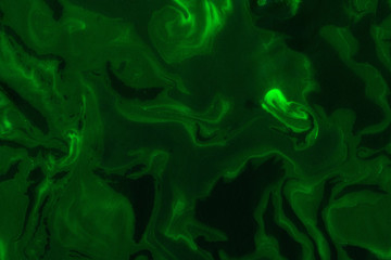 Suminagashi marble texture hand painted with teal 