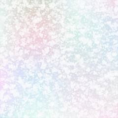 White heart love confettis. Valentine's day patter
