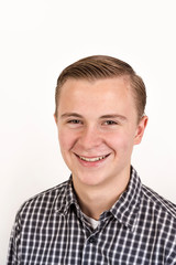 Obraz premium smart friendly looking teenage boy