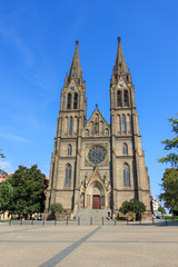 Fototapeta na wymiar The Church of St. Ludmila in Prague, Czech Republic