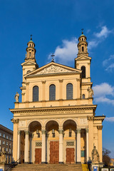 Warsaw, Poland - March 05, 2017: Parish of Saint Andrew the Apostle on Mirow - Roman Catholic...