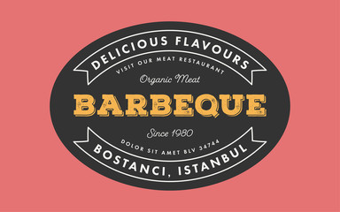 Business Badge Template with Ribbons