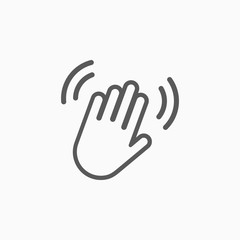 waving hand icon
