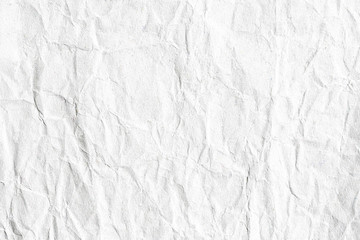 Old white crumpled background paper texture