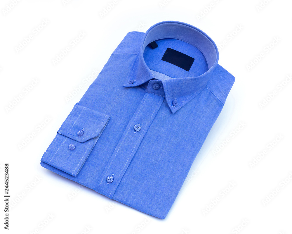 Canvas Prints Blue men's shirt