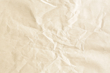 Crumpled old brown paper texture