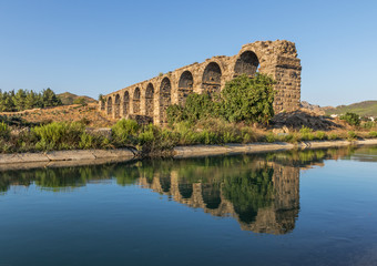 Aspendos, Turkey - displaying one of the most well preserved Roman theatre in the World, and a wonderful Roman aqueduct, Aspendos is an important attraction of the Antalya province