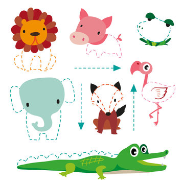 animals character vector design