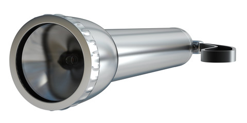 flashlight. Isolated on white background. 3d