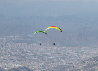 Babadağ, Turkey - standing about 2000 meters above the sea level, and right beside the...