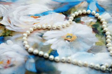 pearls and flowers