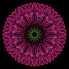 Vector illustration. Modern Decorative floral mandala. Hand drawn background. Islam, Arabic, Indian, ottoman motifs.