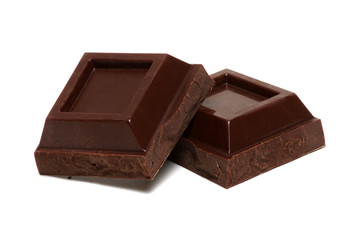 chocolate isolated on white