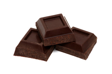 chocolate isolated on white