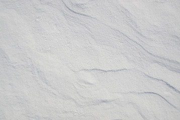 Fototapeta na wymiar High angle view of snow texture.