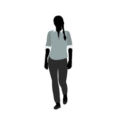 woman silhouette in color clothes