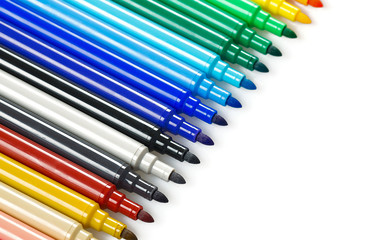 Fototapeta premium Colorful Set of Felt Pens,