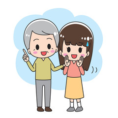 Body touch with personal space background
