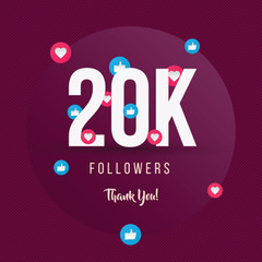 20K Followers Thank You, Post