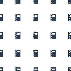 notebook icon pattern seamless white background