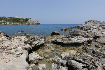 Fototapeta na wymiar Anthony Quinn bay in Rhodos / Greece