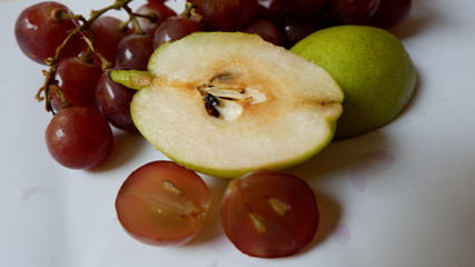 FRUIT FRESH FOR HEALTH, WITH WHITE BACKGROUND