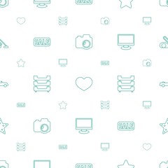 contemporary icons pattern seamless white background