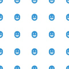 laughing emot icon pattern seamless white background