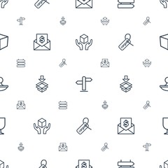 post icons pattern seamless white background