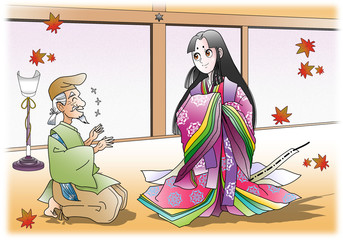 かぐや姫と翁。０２