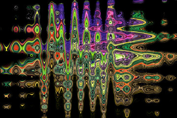 Colourful abstract pattern with a unique wave design. creative work for background.