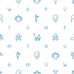young icons pattern seamless white background