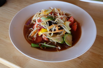 Thai papaya salad